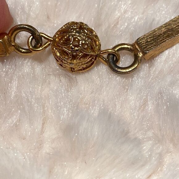 Bars Filagree Balls and A Ladybug Necklace - Picture 12 of 12